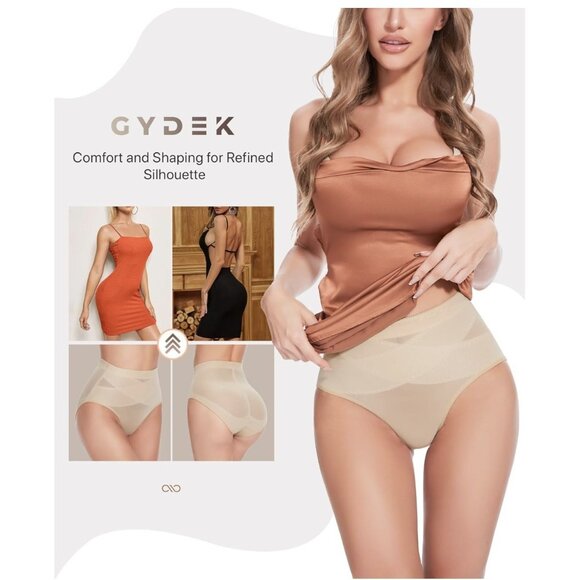 Women Tummy Control Low Rise Shaper Girdle Shapewear Panties Size Small Beige - Picture 6 of 7